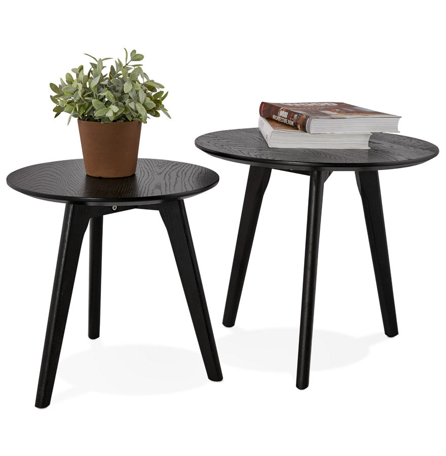 Coffee and/or side table ESPINO - black - wood