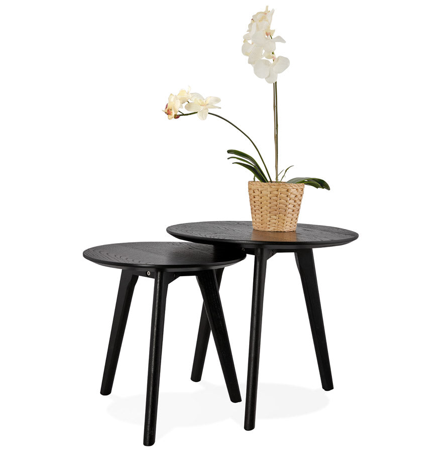 Coffee and/or side table ESPINO - black - wood