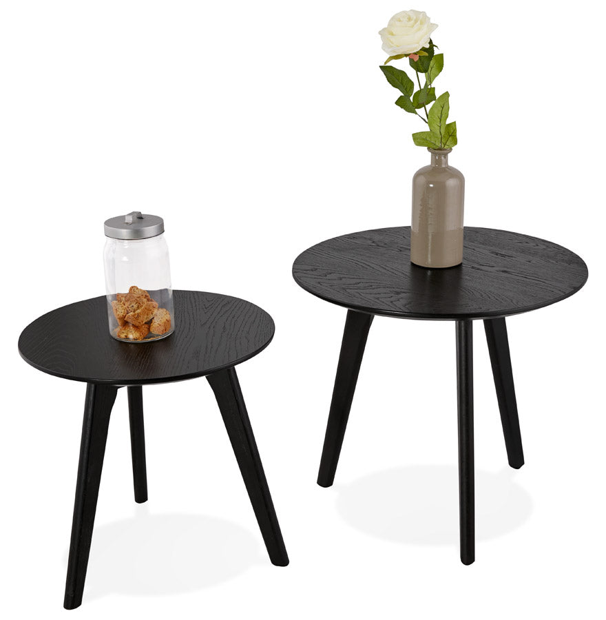 Coffee and/or side table ESPINO - black - wood