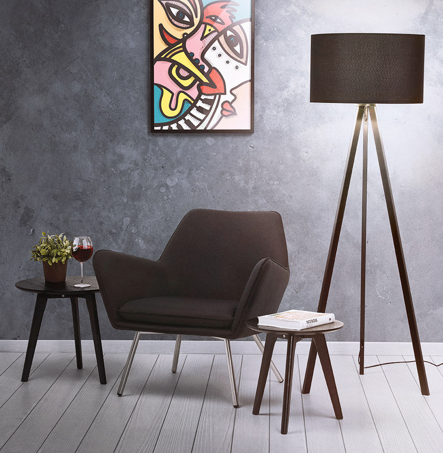 Coffee and/or side table ESPINO - black - wood