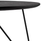 Salontafel RUNDA - zwart - hout