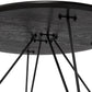 Salontafel RUNDA - zwart - hout