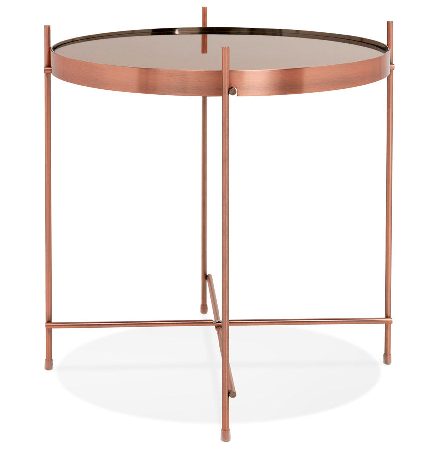 Side table ESPEJO MINI - copper - glass