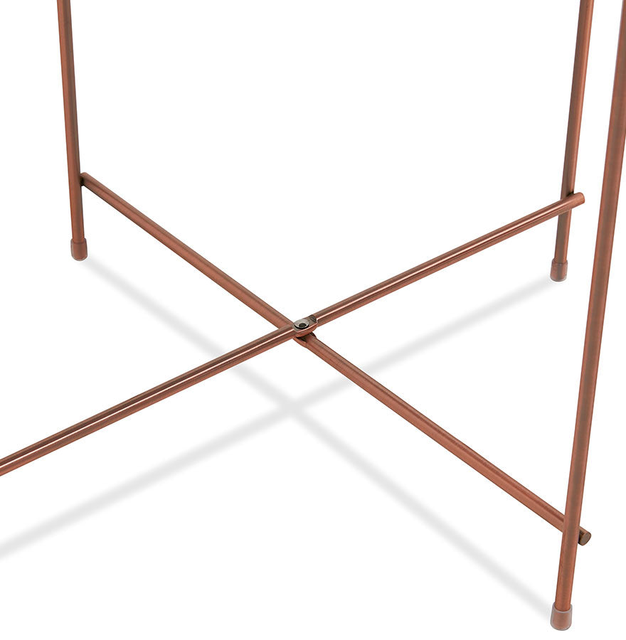 Side table ESPEJO MINI - copper - glass