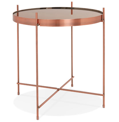 Side table ESPEJO MINI - copper - glass