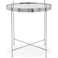 Side table ESPEJO MINI - chrome - glass