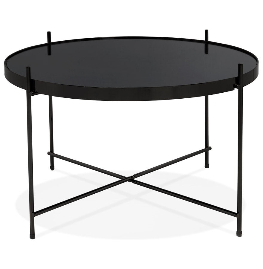 Coffee and/or side table ESPEJO MEDIUM - black - glass