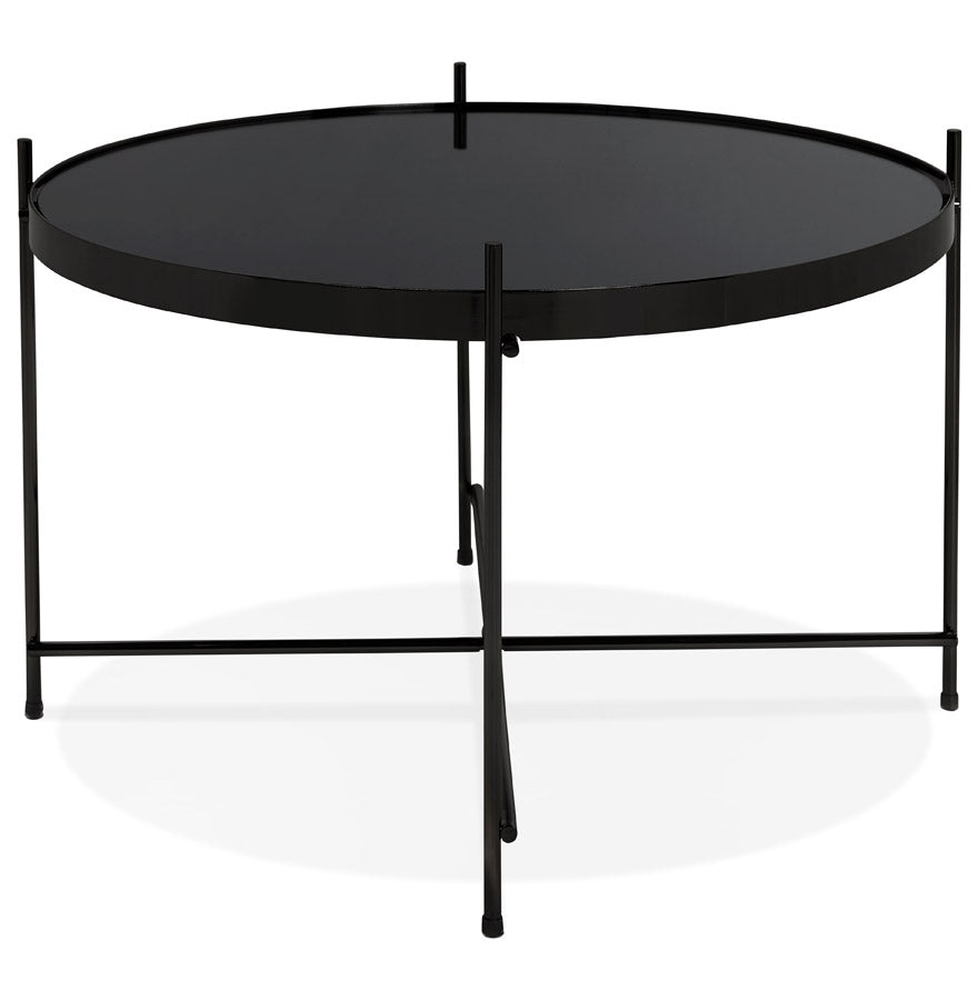 Coffee and/or side table ESPEJO MEDIUM - black - glass