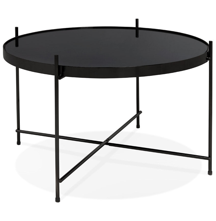 Coffee and/or side table ESPEJO MEDIUM - black - glass