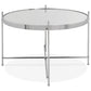 Coffee and/or side table ESPEJO MEDIUM - chrome - glass
