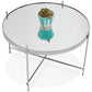Coffee and/or side table ESPEJO MEDIUM - chrome - glass
