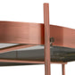 Coffee and/or side table ESPEJO BIG - copper - glass
