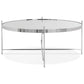 Coffee and/or side table ESPEJO BIG - chrome - glass