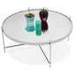 Coffee and/or side table ESPEJO BIG - chrome - glass
