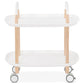 Trolley SERVY - white - plastic