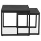 Salon and/or side table GLISS - black wood