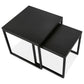 Salon and/or side table GLISS - black wood