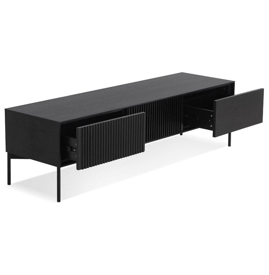 TV Furniture ACONIT - black - wood