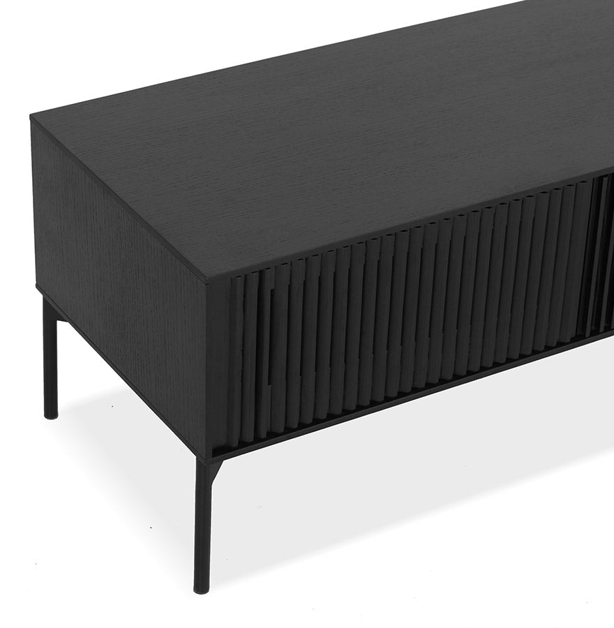 TV Furniture ACONIT - black - wood