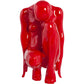 Image thinking woman - red - glass fiber reinforced plastic