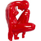 Image thinking woman - red - glass fiber reinforced plastic