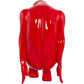Image thinking woman - red - glass fiber reinforced plastic