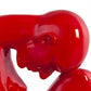 Image thinking woman - red - glass fiber reinforced plastic