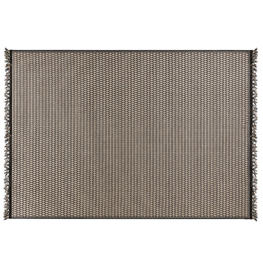 Teppich MARGAY – Schwarz – Jute – Stoff