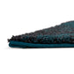 Tapijt BLUE - blauw - zwart - stof