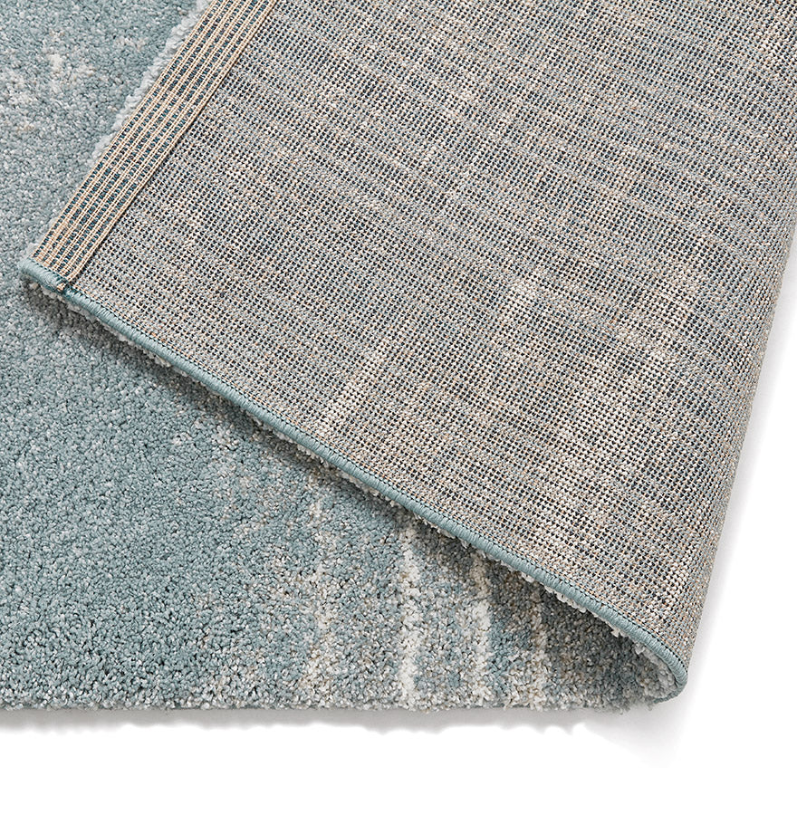 Teppich KARPET - blau - beige - Stoff