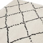 Carpet SAND - cream - black - fabric