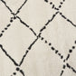 Carpet SAND - cream - black - fabric