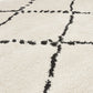 Carpet SAND - cream - black - fabric