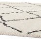 Carpet SAND - cream - black - fabric