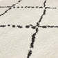 Tapijt SAND - crème - zwart - stof