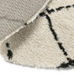 Teppich SAND - Creme - Schwarz - Stoff