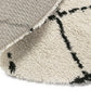 Carpet SAND - cream - black - fabric