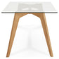 Eettafel EKKE - transparant - glas