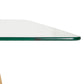 Eettafel EKKE - transparant - glas