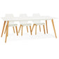 Eettafel SALLY - wit - hout