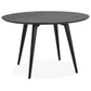Dining table JANET - black - wood