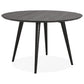 Dining table JANET - black - wood