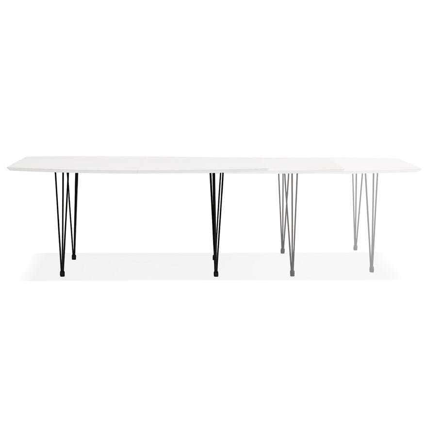 Eettafel DIAMANTO - wit - hout