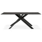 Dining table MADONA - black - glass