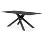 Dining table MADONA - black - glass