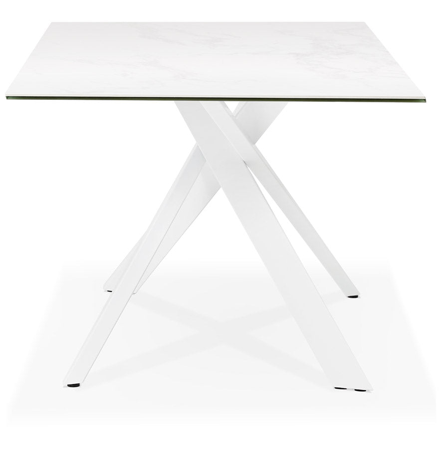 Eettafel VIEDMA - wit - keramiek