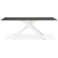 Dining table MADONA - black - glass