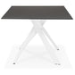 Dining table MADONA - black - glass