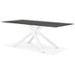 Dining table MADONA - black - glass