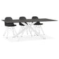 Dining table MADONA - black - glass